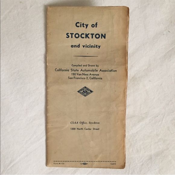 1960’s Stockton, California & Vicinity Map - Picture 8 of 8